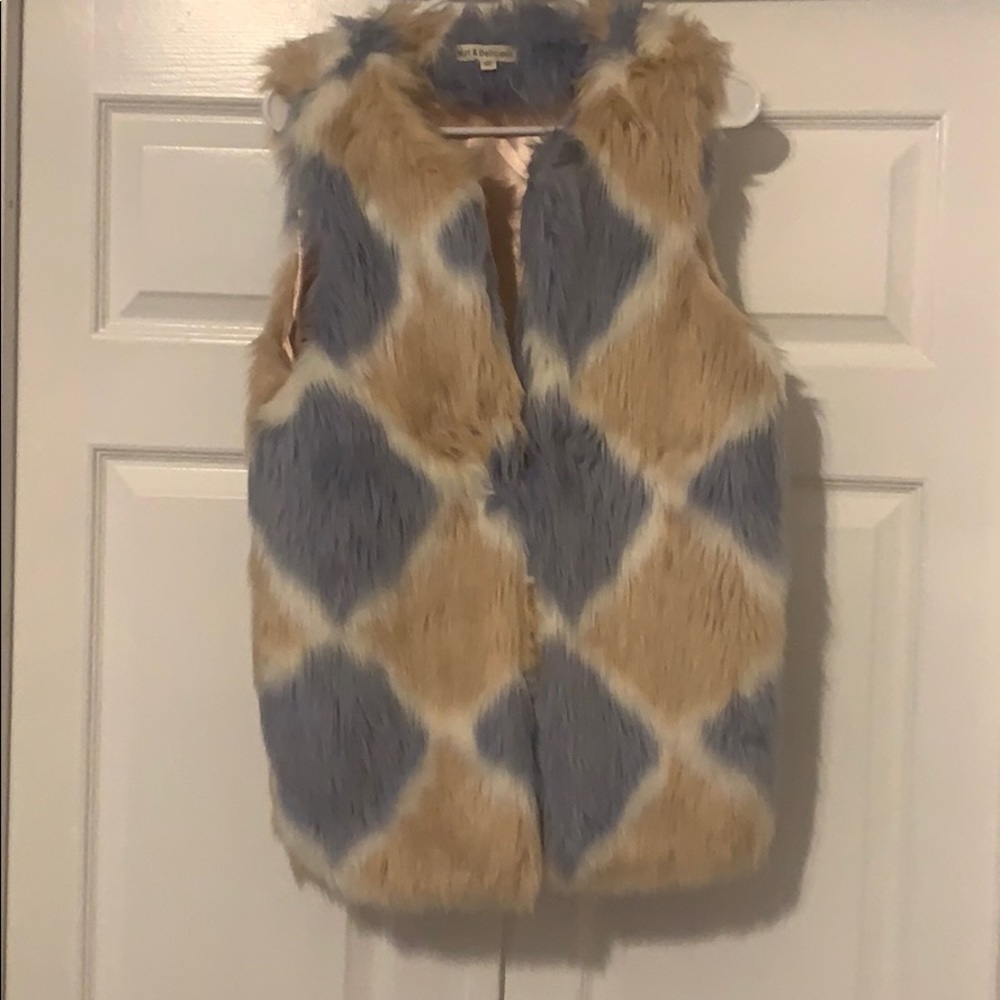 Faux fur vest